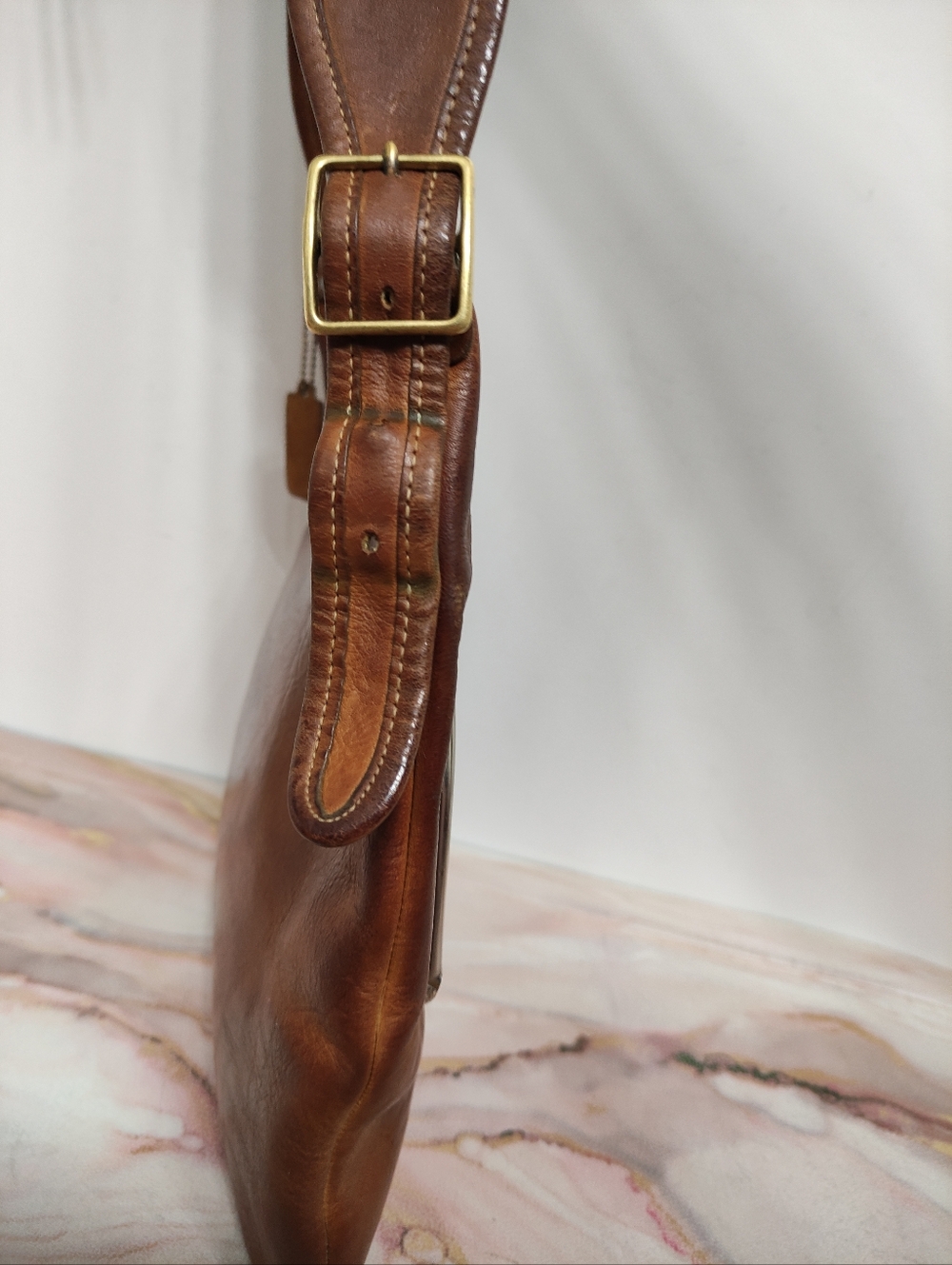 Vintage Coach 9475 Frame Big Mouth Kisslock Pouch Circa 1973 Cartouche - Picture 3 of 16